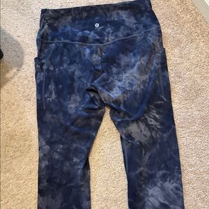 Lululemon Black Tie-Dye Align Leggings